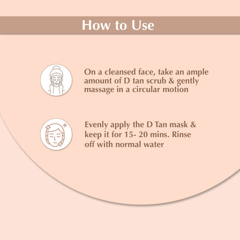 Sara Radiance D-TAN Mask + Scrub  200gm